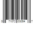 Barcode Image for UPC code 071072030547