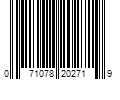 Barcode Image for UPC code 071078202719