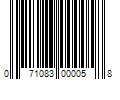 Barcode Image for UPC code 071083000058