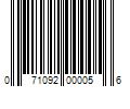 Barcode Image for UPC code 071092000056