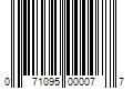 Barcode Image for UPC code 071095000077