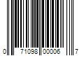 Barcode Image for UPC code 071098000067