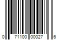 Barcode Image for UPC code 071100000276. Product Name: 