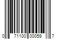 Barcode Image for UPC code 071100000597