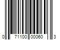 Barcode Image for UPC code 071100000603