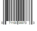 Barcode Image for UPC code 071100000733