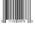 Barcode Image for UPC code 071100000788