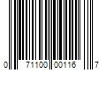 Barcode Image for UPC code 071100001167