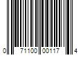 Barcode Image for UPC code 071100001174