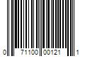 Barcode Image for UPC code 071100001211