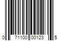 Barcode Image for UPC code 071100001235