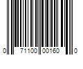 Barcode Image for UPC code 071100001600