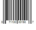 Barcode Image for UPC code 071100001907