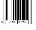 Barcode Image for UPC code 071100002157