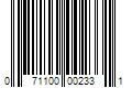 Barcode Image for UPC code 071100002331