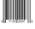 Barcode Image for UPC code 071100002478