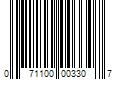 Barcode Image for UPC code 071100003307