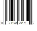 Barcode Image for UPC code 071100004717