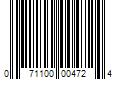 Barcode Image for UPC code 071100004724. Product Name: 