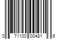 Barcode Image for UPC code 071100004816