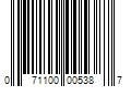 Barcode Image for UPC code 071100005387