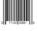 Barcode Image for UPC code 071100005516