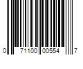 Barcode Image for UPC code 071100005547