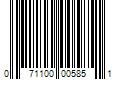 Barcode Image for UPC code 071100005851