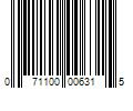 Barcode Image for UPC code 071100006315