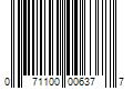 Barcode Image for UPC code 071100006377