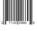 Barcode Image for UPC code 071100006605