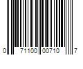 Barcode Image for UPC code 071100007107