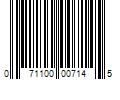 Barcode Image for UPC code 071100007145