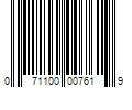 Barcode Image for UPC code 071100007619