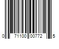 Barcode Image for UPC code 071100007725