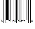 Barcode Image for UPC code 071100007756