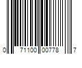 Barcode Image for UPC code 071100007787