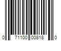 Barcode Image for UPC code 071100008180