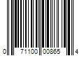 Barcode Image for UPC code 071100008654