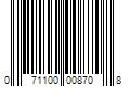 Barcode Image for UPC code 071100008708