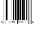 Barcode Image for UPC code 071100009316