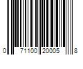 Barcode Image for UPC code 071100200058