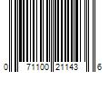 Barcode Image for UPC code 071100211436