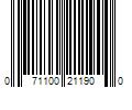 Barcode Image for UPC code 071100211900