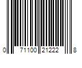 Barcode Image for UPC code 071100212228