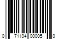 Barcode Image for UPC code 071104000050