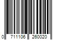 Barcode Image for UPC code 0711106260020