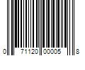 Barcode Image for UPC code 071120000058