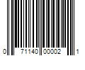 Barcode Image for UPC code 071140000021