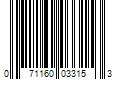 Barcode Image for UPC code 071160033153